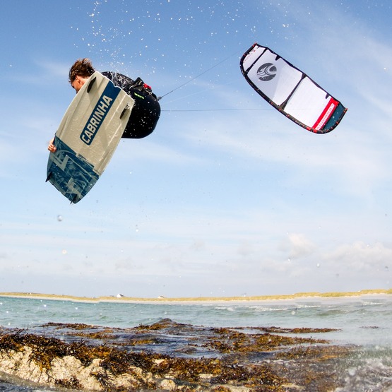 Kite Cabrinha Moto_X 2024 white / turquoise / black