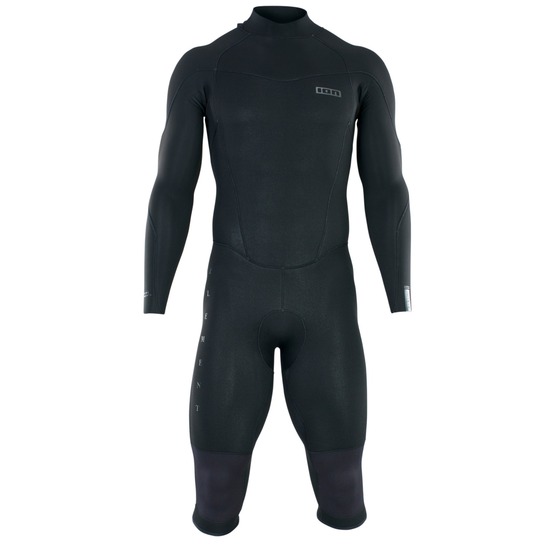 Mens wetsuit ION Element 4/3 Overknee LS Back Zip Black