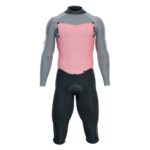 Mens wetsuit ION Element 4/3 Overknee LS Back Zip Black