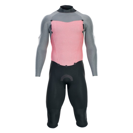 Mens wetsuit ION Element 4/3 Overknee LS Back Zip Black