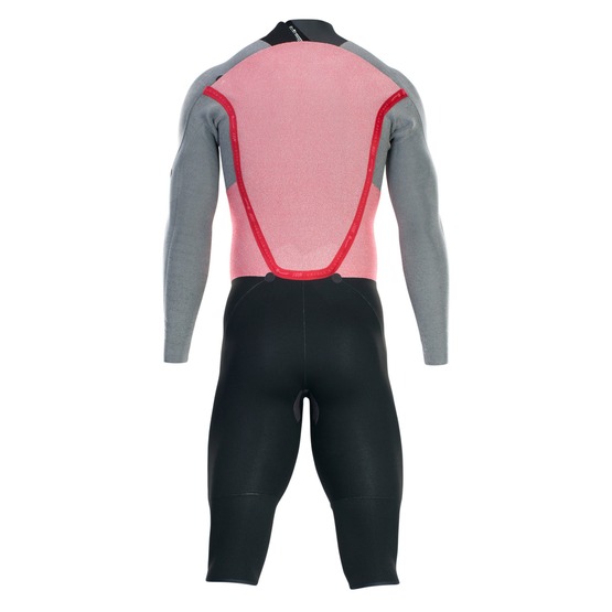 Mens wetsuit ION Element 4/3 Overknee LS Back Zip Black