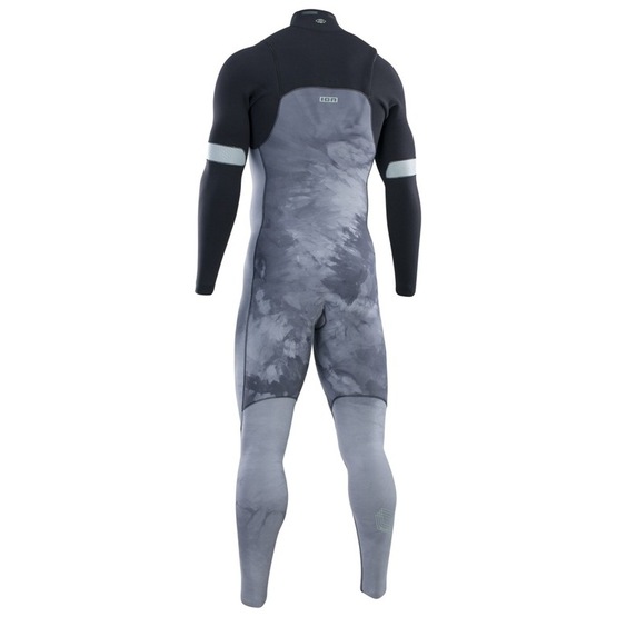 Mens wetsuit ION Seek Amp 3/2 Front Zip Tiedye-Ltd-Grey