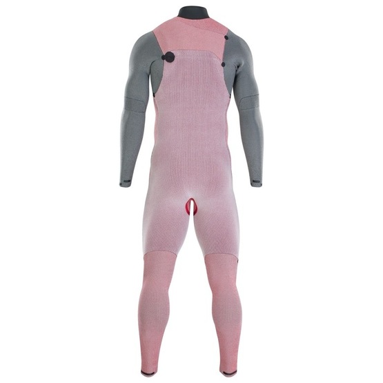 Mens wetsuit ION Seek Amp 3/2 Front Zip Tiedye-Ltd-Grey
