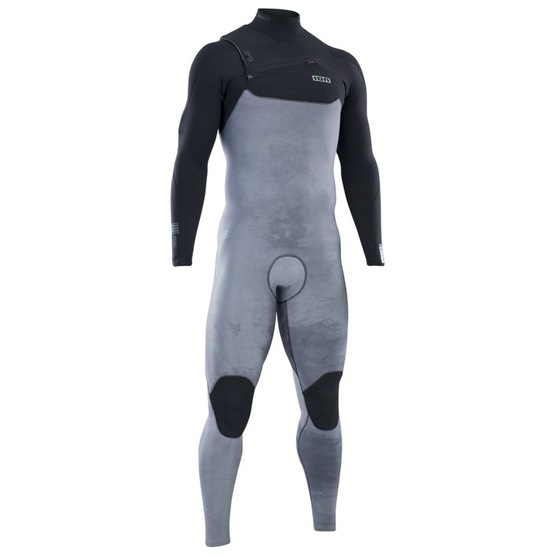 Mens wetsuit ION Seek Amp 3/2 Front Zip Tiedye-Ltd-Grey