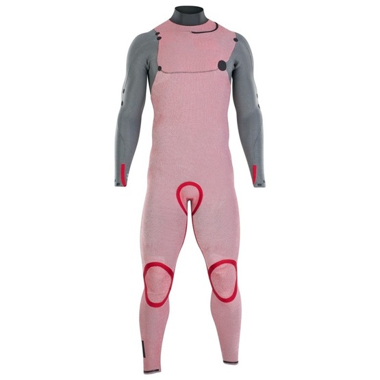 Mens wetsuit ION Seek Amp 3/2 Front Zip Black