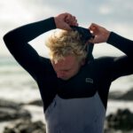 Mens wetsuit ION Seek Amp 3/2 Front Zip Black