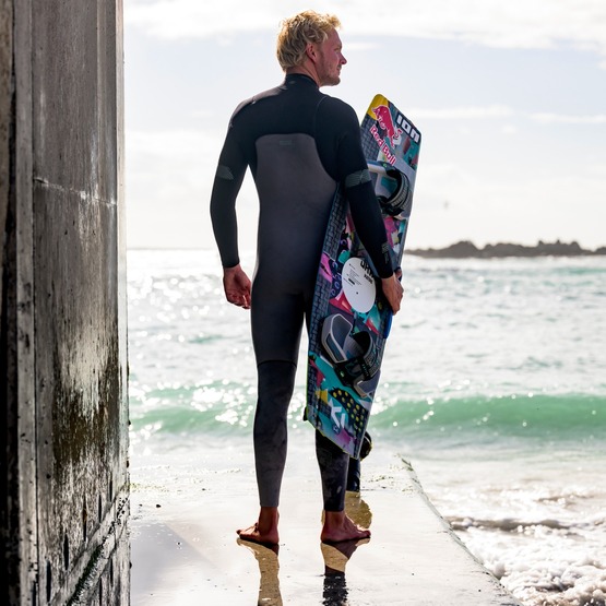 Mens wetsuit ION Seek Amp 3/2 Front Zip Black