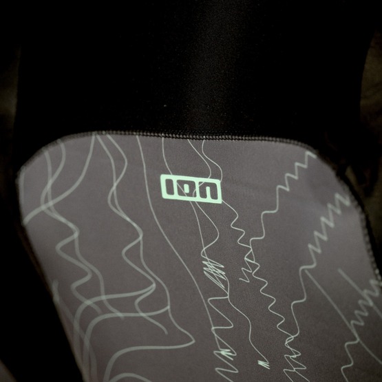 Mens wetsuit ION Seek Core 4/3 Overknee LS Front Zip Distorted-Black