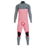 Mens wetsuit ION Seek Core 5/4 Front Zip Distorted-Black