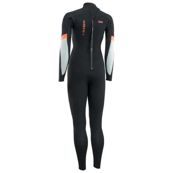 Womens wetsuit ION Element 5/4 Back Zip Black