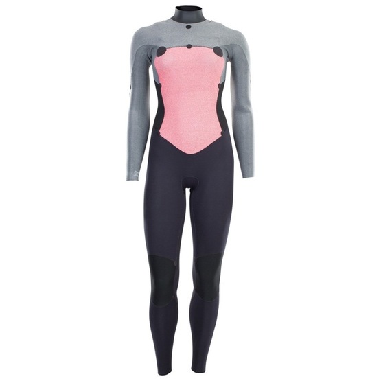 Womens wetsuit ION Element 4/3 Front Zip Black