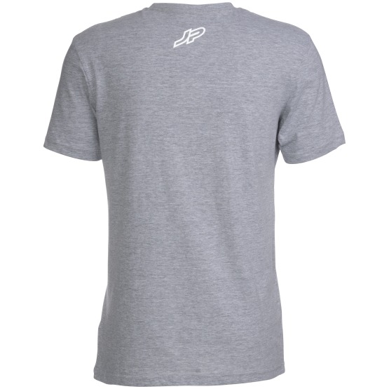 Mens T-Shirt JP-Australia Reflective Logo Print Heather Grey
