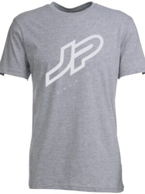 Mens T-Shirt JP-Australia Reflective Logo Print Heather Grey
