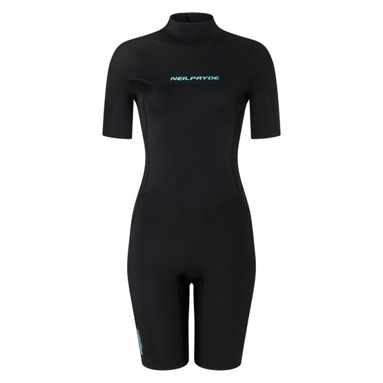 Womens wetsuit NeilPryde Spark S/S Shorty 2/2 BZ Black