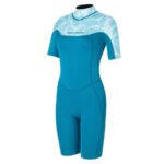 Womens wetsuit NeilPryde Spark S/S Shorty 2/2 BZ Petrol / Floral