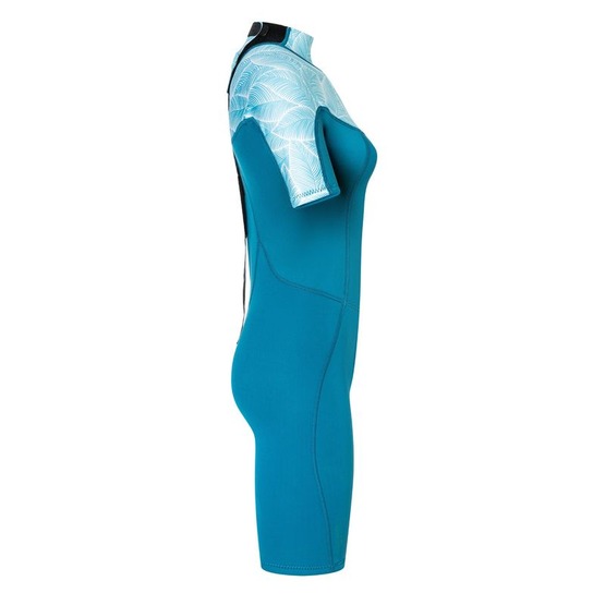 Womens wetsuit NeilPryde Spark S/S Shorty 2/2 BZ Petrol / Floral