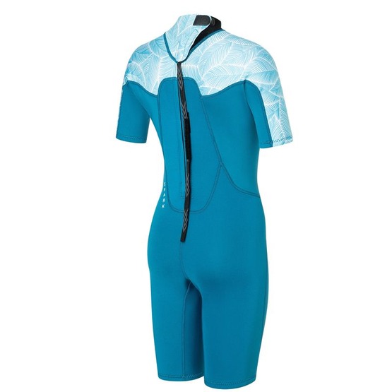 Womens wetsuit NeilPryde Spark S/S Shorty 2/2 BZ Petrol / Floral