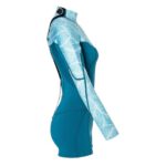 Womens wetsuit NeilPryde Spark L/S Spring Low Cut 2/2 BZ Petrol / Floral