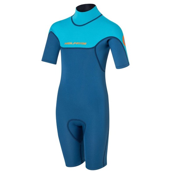 Youth wetsuit NeilPryde Dolphin Shorty 2/2 BZ Navy / Light Blue