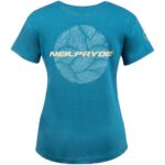 Womens T-Shirt NeilPryde Backprint Peacock Blue