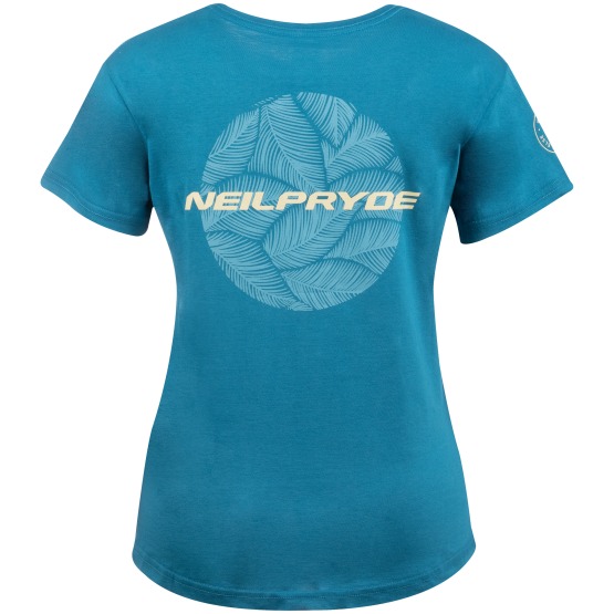 Womens T-Shirt NeilPryde Backprint Peacock Blue