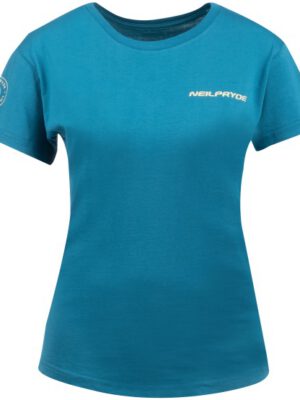 Womens T-Shirt NeilPryde Backprint Peacock Blue