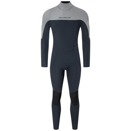 Mens wetsuit NeilPryde Rise Fullsuit GBS 5/4 BZ Black / Grey