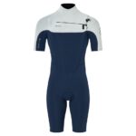 Mens wetsuit NeilPryde Rise Shorty S/S FL 2/2 FZ Navy / Lightgrey