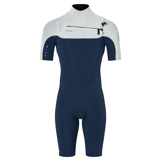 Mens wetsuit NeilPryde Rise Shorty S/S FL 2/2 FZ Navy / Lightgrey