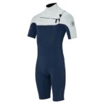 Mens wetsuit NeilPryde Rise Shorty S/S FL 2/2 FZ Navy / Lightgrey