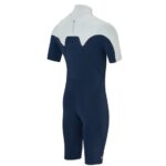 Mens wetsuit NeilPryde Rise Shorty S/S FL 2/2 FZ Navy / Lightgrey
