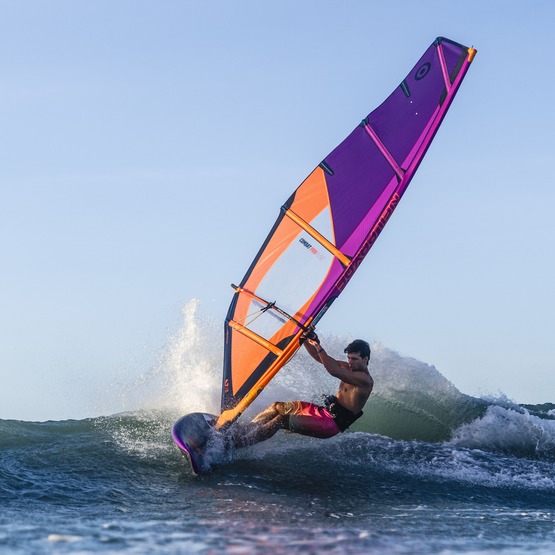 Windsurf sail NeilPryde Combat PRO Fuse 2025 Juicy Orange/Purple