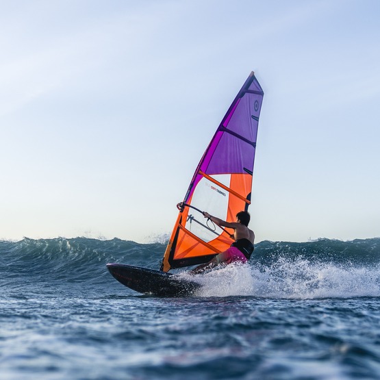 Windsurf sail NeilPryde Combat PRO Fuse 2025 Juicy Orange/Purple