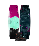 Ronix Quarter 'Til Midnight Women's Wakeboard Package w/ Luxe Bindings 2026