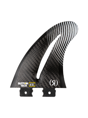 Ronix 4.5 in Button Flo Thru Surf Fin [Carbon]