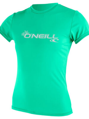 O'Neill Womens Basic Skins S/S Sun Shirt - Seaglass