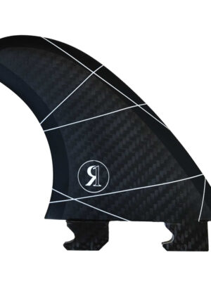 Ronix 3.5" Floating Fin-S 2.0 Tool-Less Fiberglass Left Surf Fin (Charcoal)