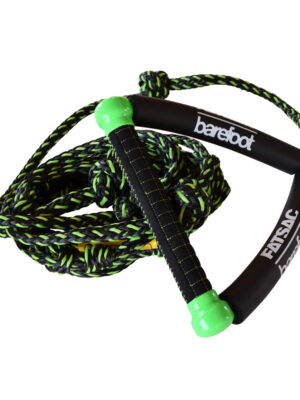 FatSac Wakesurf Rope & Handle Combo 25' [Green & Black]